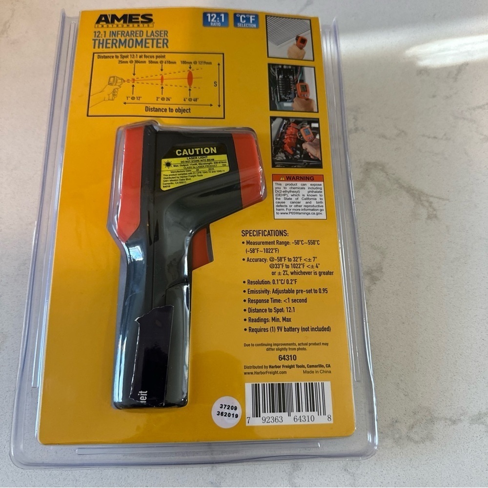 AMES 12:1‎ Infrared Laser Thermometer-